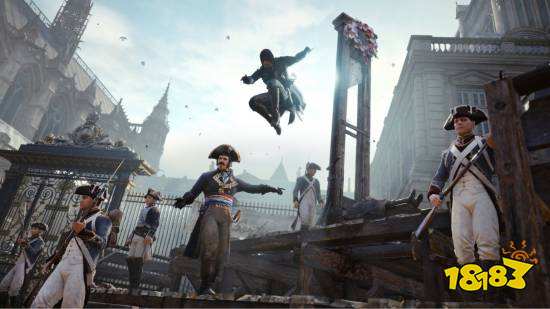 刺客信条大革命游戏在次世代主机运行效果对比示意图