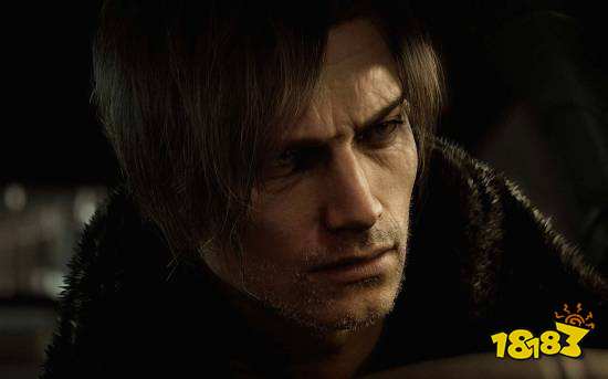 游戏角色里昂使用新武器战斗的场景