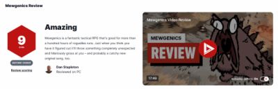 喵喵的结合获IGN 9分好评，战术Roguelike体验超百小时