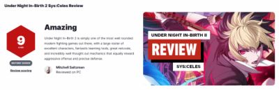 夜下降生2获IGN 9分 评其为最全面现代格斗游戏之一