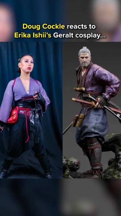 羊蹄山之魂女主分享与杰洛特配音演员互动,COS浪人获夸赞