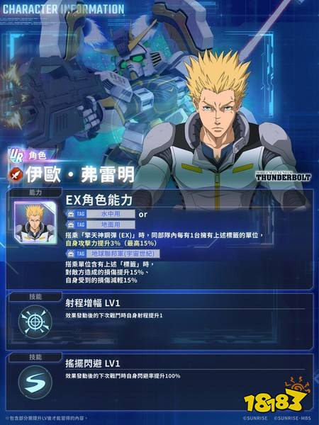 《SD钢弹G世代永恒》发布UR“擎天神钢弹（EX）”和UR“伊欧·弗雷明”等性能介绍
