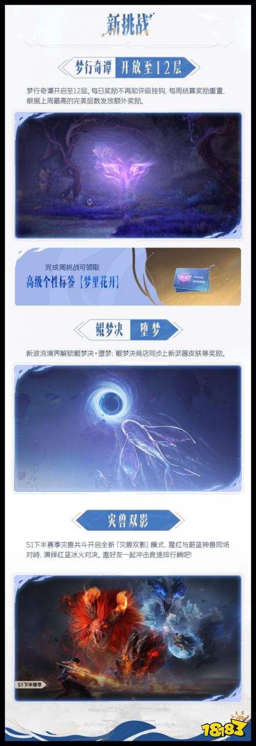 《王者荣耀世界》S1赛季全新资讯前瞻 新奇境“燃山回响”“鲲梦决”