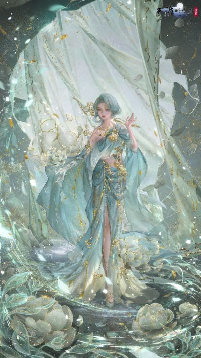 天刀手游全新汝窑文物主题外观登场~雨停之后,一起坠入一场天青色的梦境吧!
