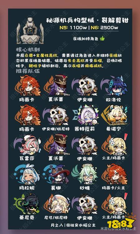 原神月之八幽境危战怎么打 月之八幽境危战队伍推荐