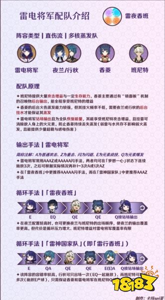 原神雷电将军如何配队 原神雷电将军配队思路