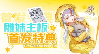 雕妹联名来袭!B850 AORUS ELITE-P ICE 主板首发特典活动开启