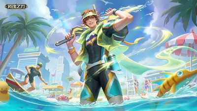 盛夏燃爽开局 《英魂之刃》服部半藏晴海极刃皮肤正式上线