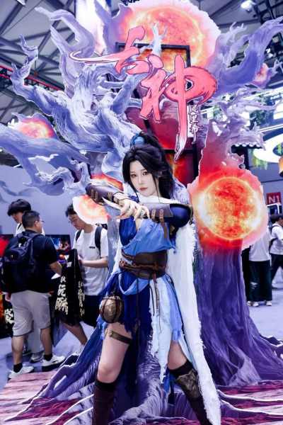 今年ChinaJoy,顺网科技在N1馆造了一座国风游戏江湖