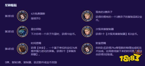 云顶之弈S17挑战者星神赐福怎么选 挑战者星神赐福推荐