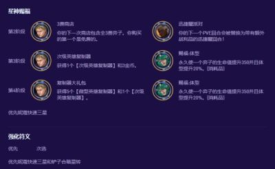 云顶之弈S17六暗星阵容星神赐福怎么选 六暗星阵容星神赐福推荐