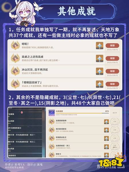 原神7.0隐藏成就有哪些 7.0隐藏成就攻略汇总