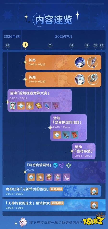 原神9月份有哪些活动 原神9月份活动汇总