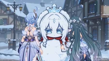沃雅妮莎：陪我堆雪人。奥黛塔：感觉有人要害我…