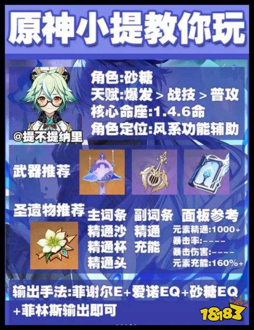 原神菲林斯一金平民配队阵容 原神菲爱砂皇队怎么配队怎么打