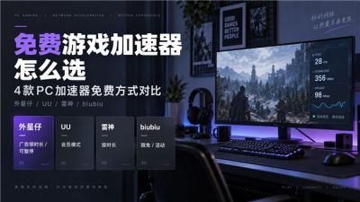 2026免费游戏加速器哪个好用?4款PC加速器免费方式对比
