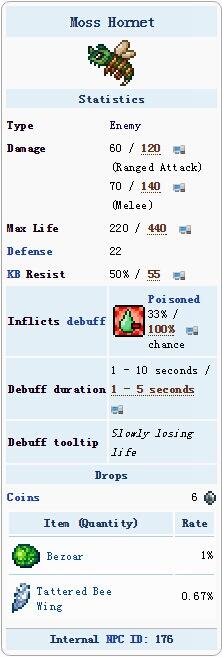 泰拉瑞亚青苔黄蜂